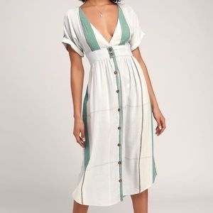 O’Neill Reid Striped Midi Dress
